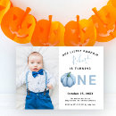 Search for pumpkin 1st birthday invitations Watercolor