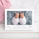 Search for twin birth invitations Photo collage