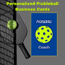 Search for pickleball business cards Yellow