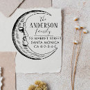 Search for moon rubber stamps Return address