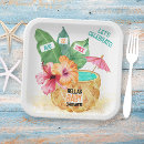 Search for hibiscus paper plates Island