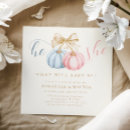 Search for he or she gender reveal invitations Modern