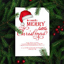Search for santa hat christmas invitations Modern minimalist