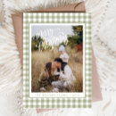 Search for green christmas cards Gingham