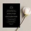 Search for classic monogram wedding invitations Crest
