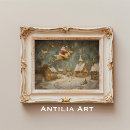 Search for vintage reindeer art Christmas eve