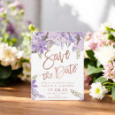 Search for purple and gold save the date postcards Watercolor