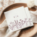 Search for purple wedding napkins Boho