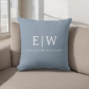 Search for light blue pillows Initials