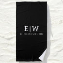 Search for black and white beach towels Simple