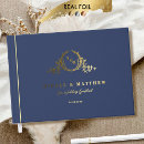 Search for monogram wedding guest books Elegant