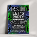 Search for glow birthday invitations Trampoline park