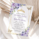 Search for purple butterfly quinceanera invitations Princess tiara crown