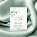 Search for eucalyptus rehearsal dinner invitations Watercolor