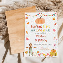 Search for harvest birthday invitations Fall leaves