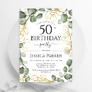 Search for 50th birthday invitations Rustic