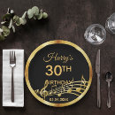 Search for music notes paper plates Gold