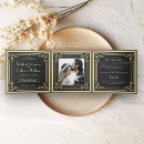 Search for great gatsby wedding invitations Black and gold