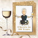 Search for 80th for her birthday cards Elegant