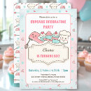 Search for cupcake party invitations Bake shop