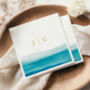 Search for beach wedding napkins Ocean