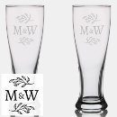 Search for bride and groom beer glasses Modern