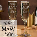Search for champagne flutes Typography