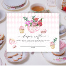 Search for diaper party invitations Floral
