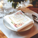 Search for eat drink and be married napkins Floral