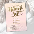 Search for religious baby shower invitations Gold halo