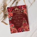 Search for red quinceanera invitations Red and gold