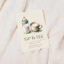 Search for coffee baby shower invitations Blue