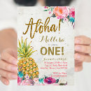 Search for pineapple 1st birthday invitations Summer party