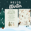 Search for annual corporate party invitations Botanical