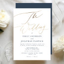 Search for gold and white wedding invitations Traditional