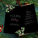 Search for elegant black business holiday cards Typography