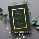 Search for typography wedding invitations Gold foil