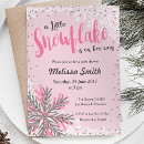 Search for a little snowflake is on her way Winter baby shower