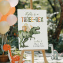 Search for dinosaur welcome signs Three rex birthday
