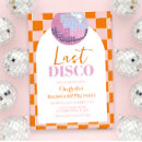 Search for disco bachelorette party invitations Pink