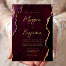 Search for maroon and gold invitations Chic