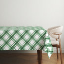 Search for green and white gingham tablecloths Buffalo plaid