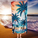 Search for fun beach towels Hippie groovy colorful