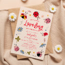 Search for nature birthday invitations Little love bug