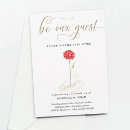 Search for beauty and the beast wedding invitations Be our guest