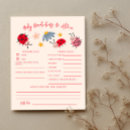 Search for printable baby shower games Wildflower