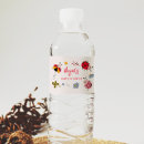 Search for baby shower water bottle labels Wildflower