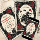 Search for rock and roll wedding invitations Gothic