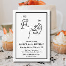Search for humor 80th birthday invitations Modern