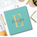 Search for professional binders Elegant script name initial